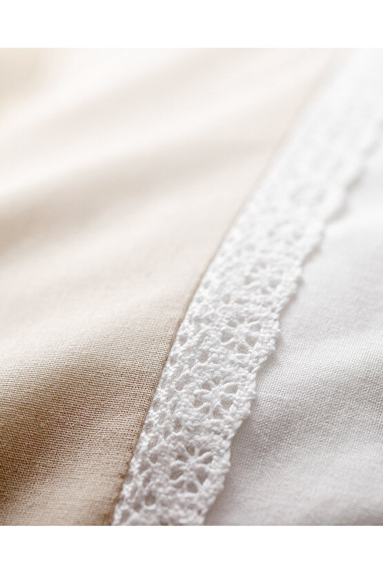 Nicola %100 Pamuk Yastık Kılıfı - Bej