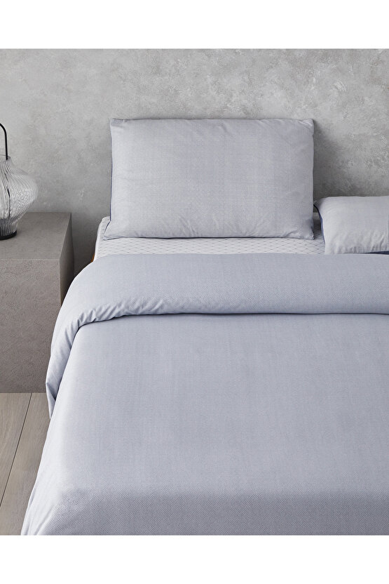 Flowing Stripes Kolay Ütülenir Çift Kişilik Nevresim Takımı 200x220 cm Lacivert