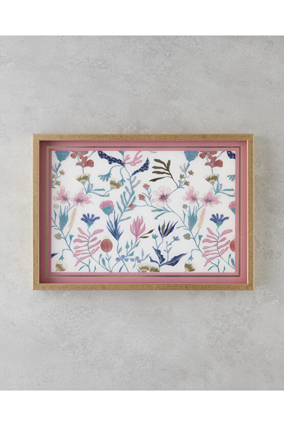 Alan Dekoratif Tepsi 30x42 cm Multicolor