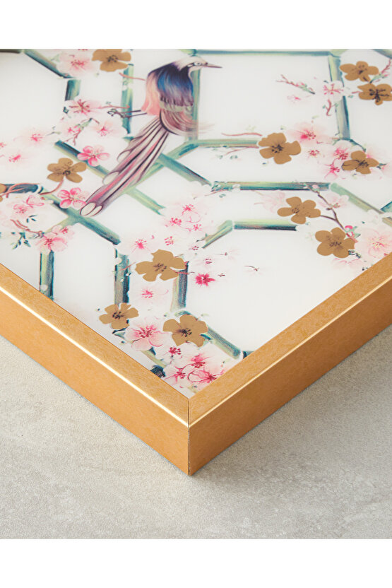 Andrea Dekoratif Tepsi 31x46 cm Krem