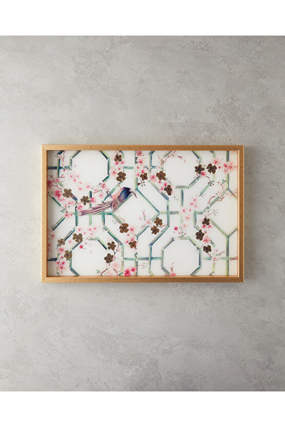 Andrea Dekoratif Tepsi 31x46 cm Krem