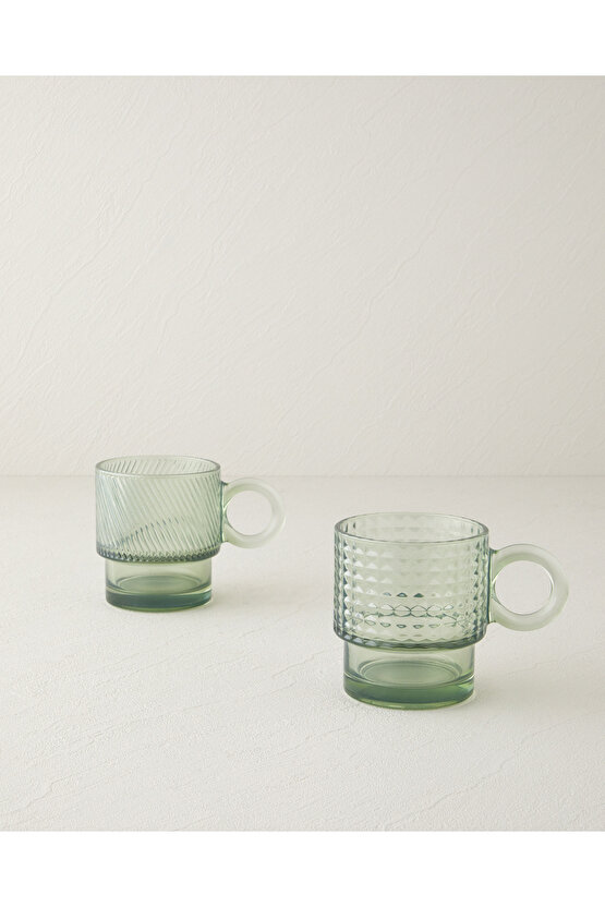 Gloss Cam 2li Kupa 300 ml Yeşil