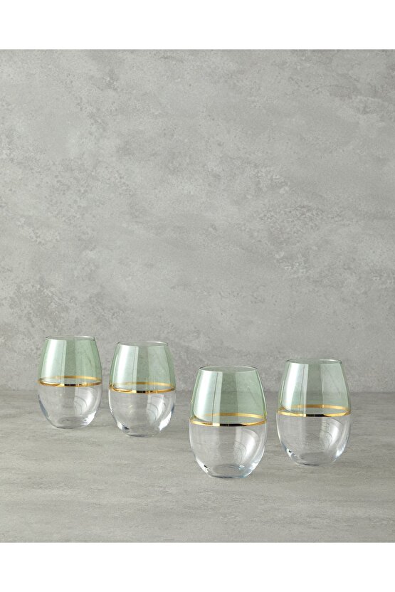 Fiore Cam 4lü Bardak 300 ml Açık Yeşil