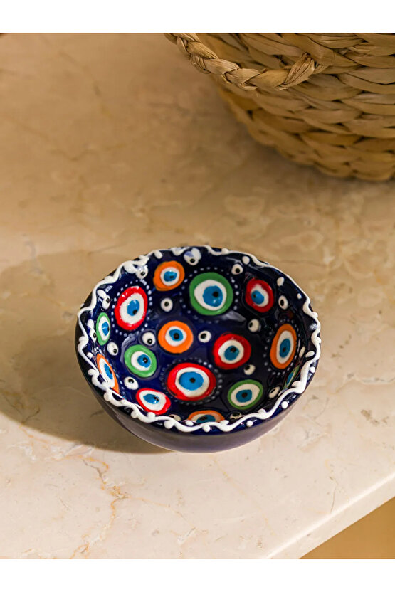 LCW HOME Karişik Nazar Boncuğu Baskılı Seramik Çerezlik 7 cm