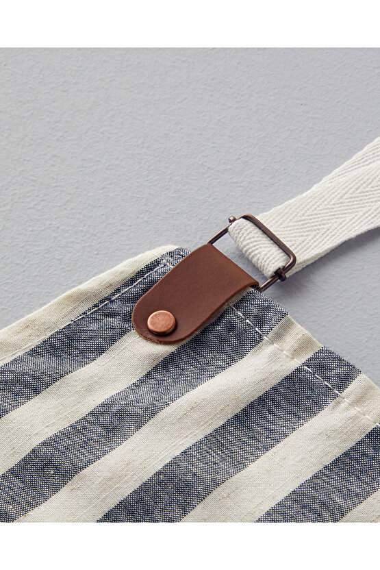 Cooker Pamuk-Keten Mutfak Önlüğü 70x55 Cm Lacivert