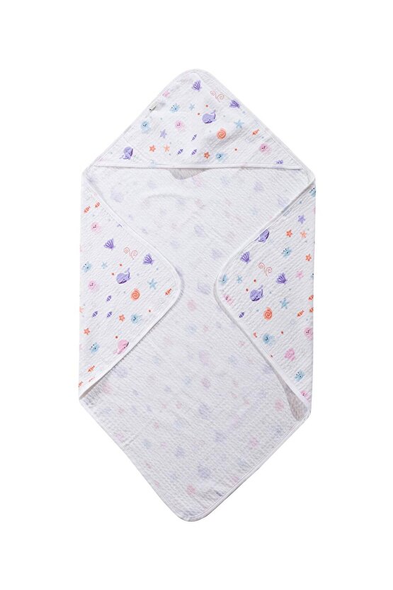 Karişik Baskılı Bebek Banyo Havlusu (S5)