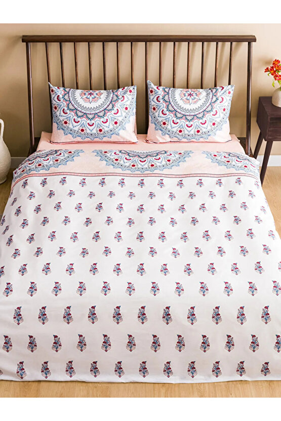 LCW HOME Karışık Desenli Pamuklu Çift Kişilik Nevresim Takımı 200x220