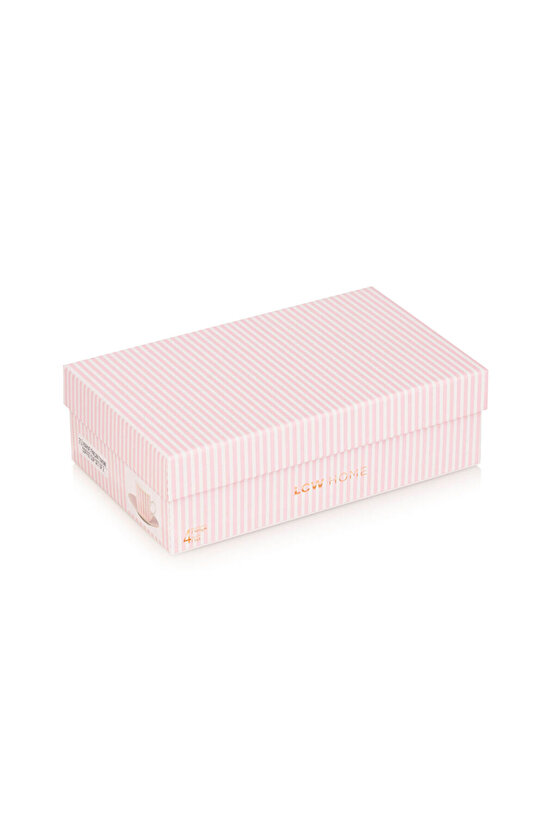 LCW HOME Turkuaz Çizgi Desenli 2 Kişilik Porselen Kahve Fincan Takımı 90 Ml