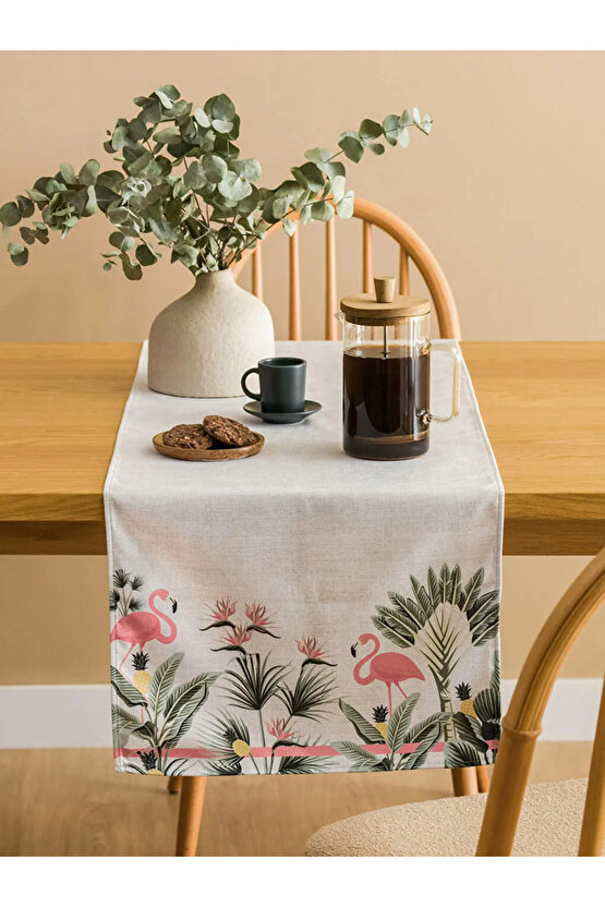 LCW HOME Karişik Flamingo Baskılı Runner 45x150 cm