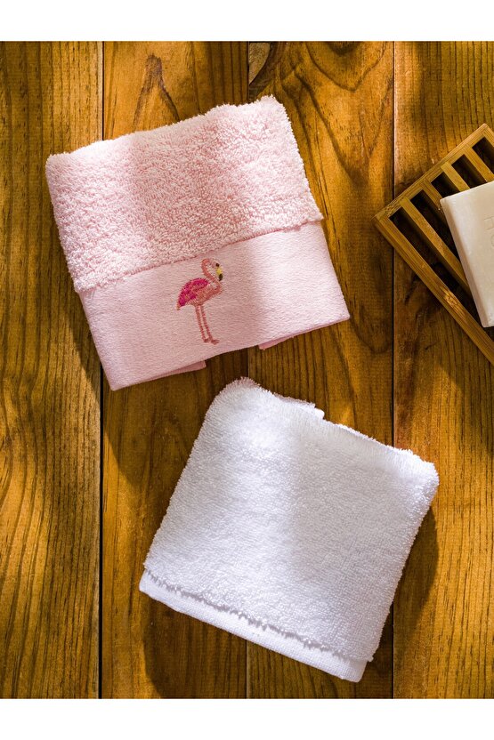 Nakışlı Pamuklu El Havlusu 2li 30x50 Cm