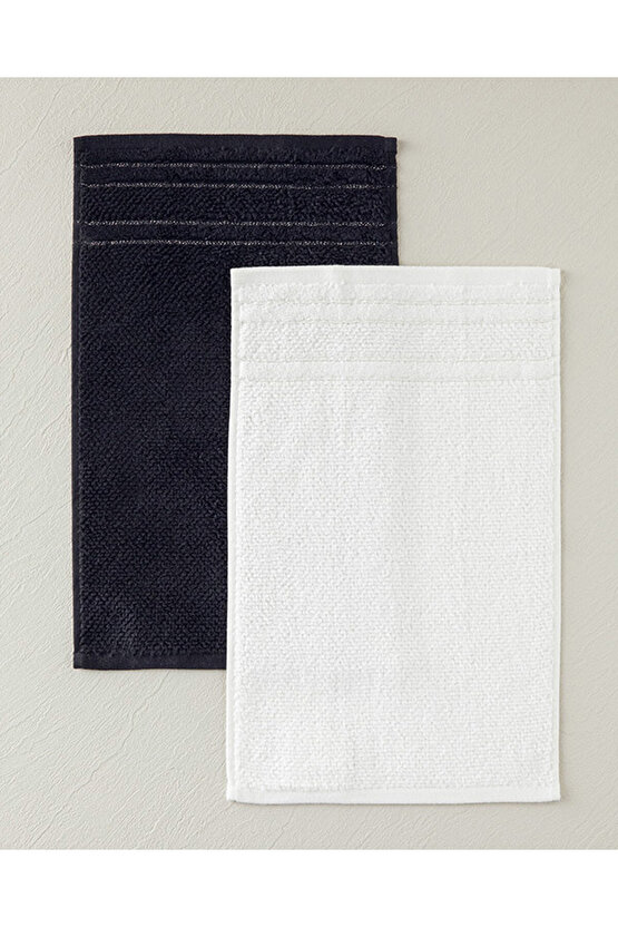 Highlight Pamuklu Simli El Havlusu Ekru