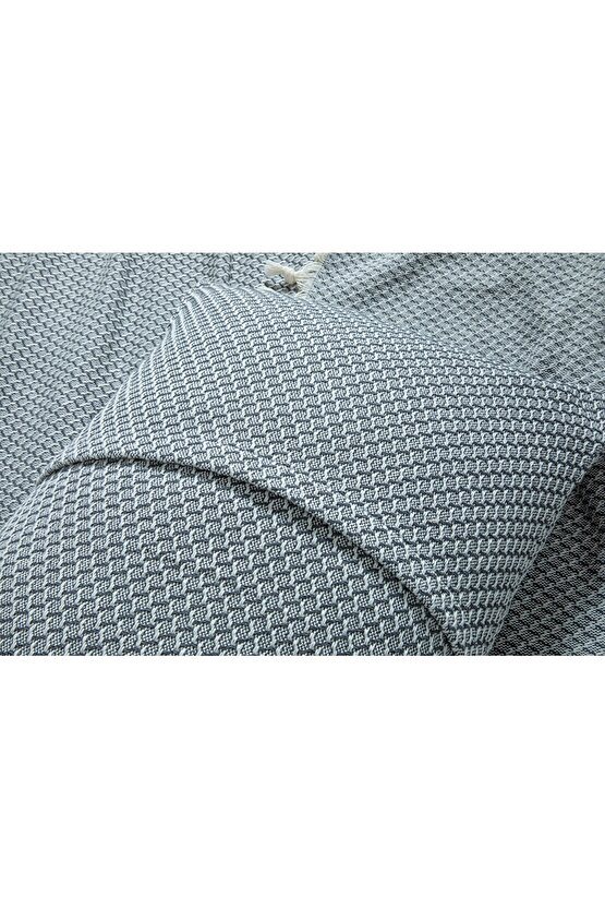 Willow Dokuma Tek Kişilik Yatak Örtüsü Takımı 160x240 Cm Gri