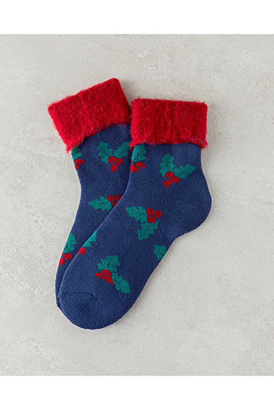 Marla Kadın Peluş Çorap Yeşil