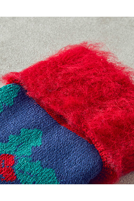 Marla Kadın Peluş Çorap Yeşil