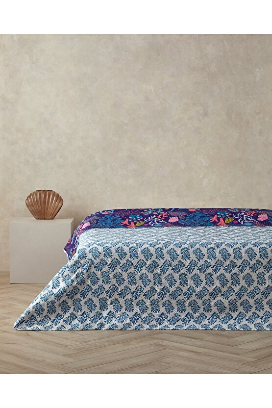 Nautical Dreams Çift Kişilik Çok Amaçlı Örtü Lacivert