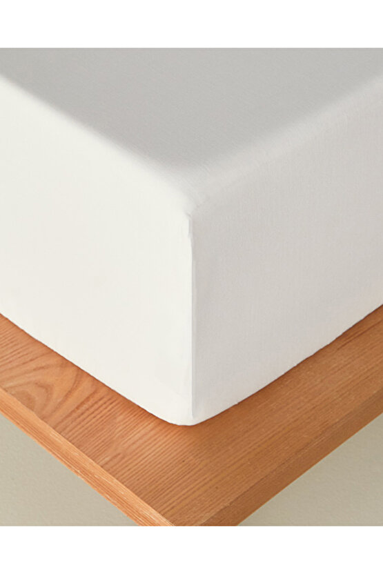 Novella Premium Soft Cotton Tek Kişilik Lastikli Çarşaf Beyaz