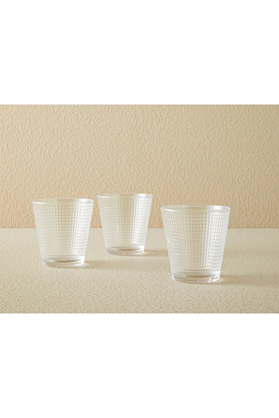 Unique Cam 3lü Meşrubat Bardağı 250 Ml Şeffaf