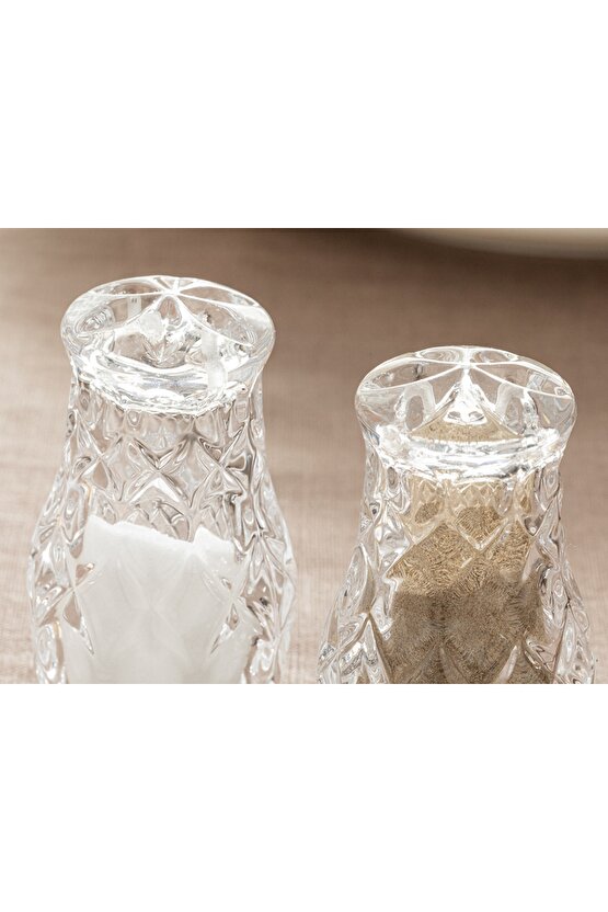 Agate Cam 2li Tuzluk - Bıberlık 4,7x8,2 Cm Şeffaf