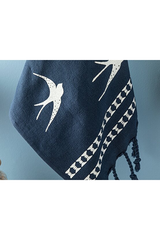 Navy Mare Pamuk Kurulama Bezı 40x60 Cm Lacivert