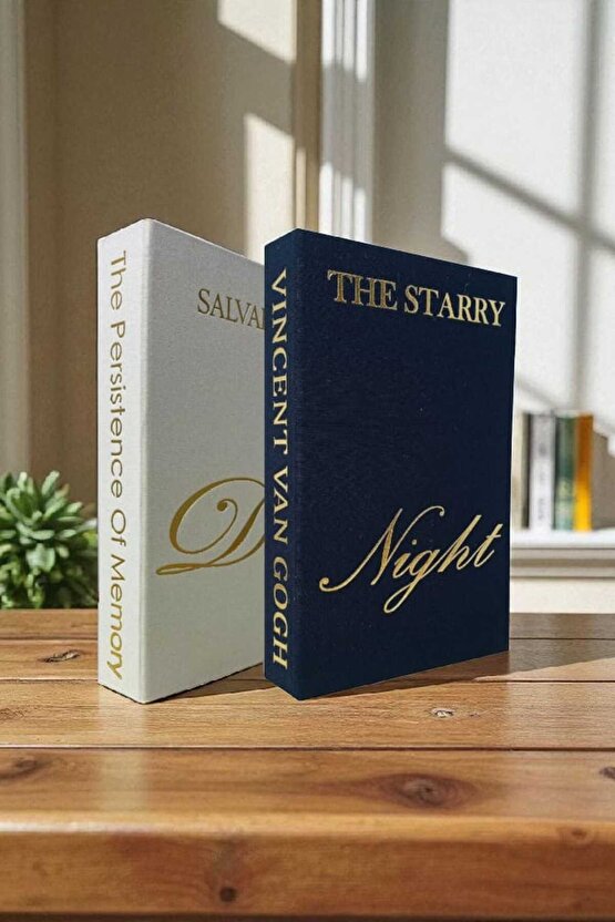 2’li Kumaş Kaplı Kitap Görünümlü Dekoratif Kutu | Hediye & Takı Kutusu