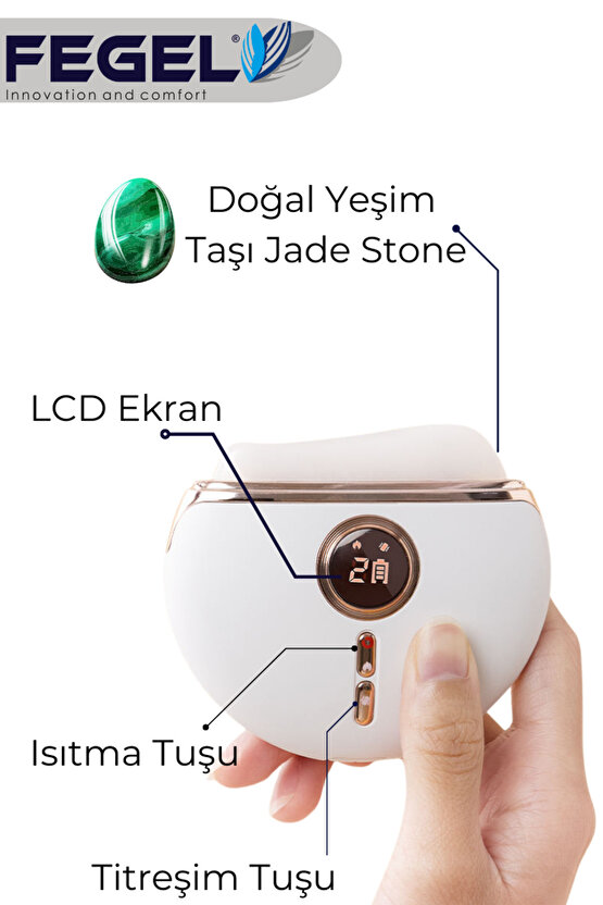Jade Scraping Face Lift Gua Taşı Yüz Sıkılaştırma.