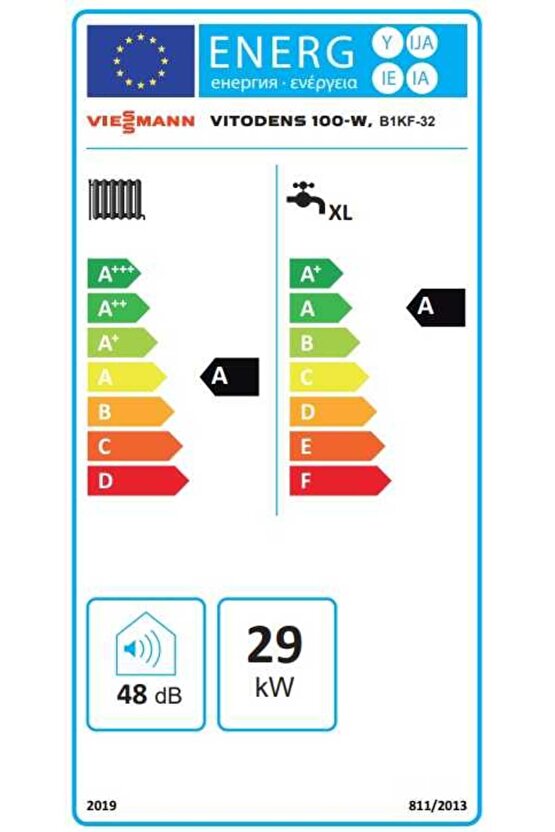 Vitodens 100-W 3235 Kw 27.000 Kcal Tam Yoğuşmalı Kombi