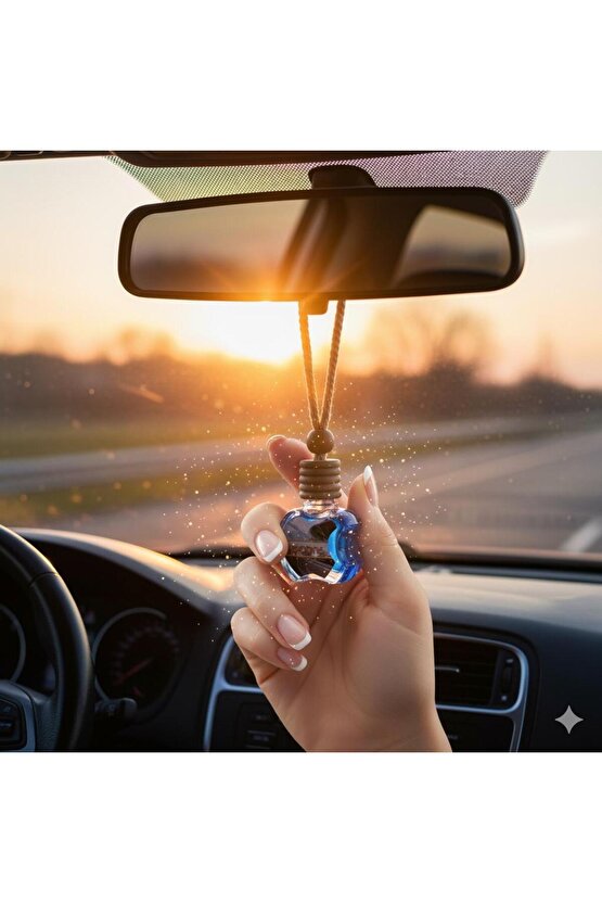 Yüksek Yayılımlı Dekoratif Cam Elma Şişe Oto-araç Kokusu 10 ml ( 10 Adet )