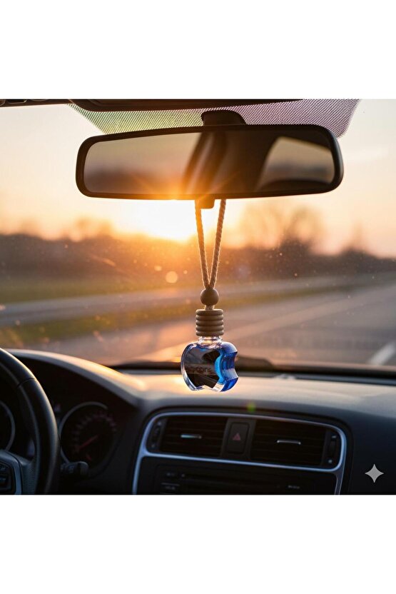 Yüksek Yayılımlı Dekoratif Cam Elma Şişe Oto-araç Kokusu 10 ml ( 10 Adet )