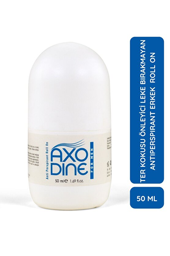 Antiperspirant Erkek Roll On Deodorant Ter Kokusu Önleyici Leke Bırakmayan 50 ml