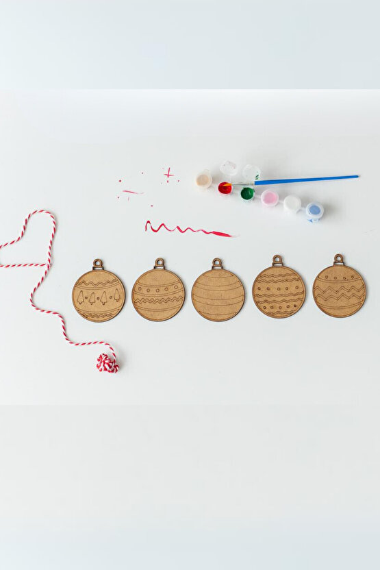 Yılbaşı Süsü Yılbaşı Boyama Seti - Yılbaşı Topları