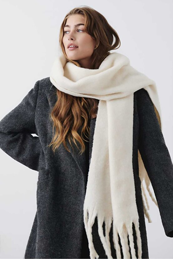 Puffy Yumuşak Dokulu Soft Atkı Omuz Şalı