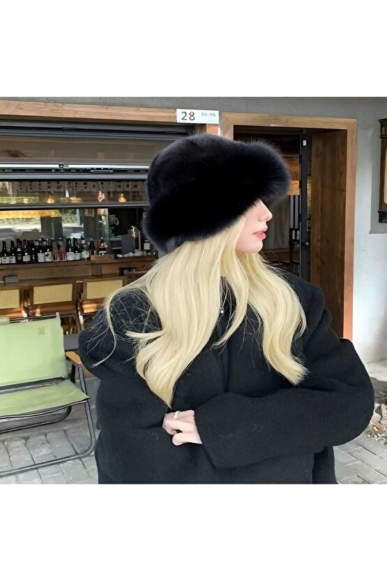 Viral Rus Kalpak Kürklü Pelüş Bere Şapka