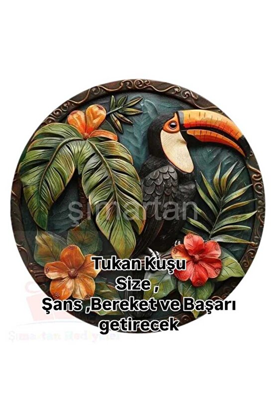 ŞANS GETİRDİĞİNE İNANILAN , UĞURLU TUKAN KUŞU.