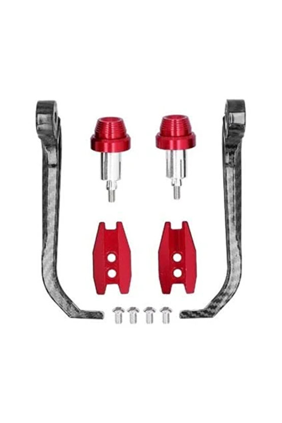 Motosiklet Manet Koruma Takımı Karbon Model Renk Nikel Üniversal