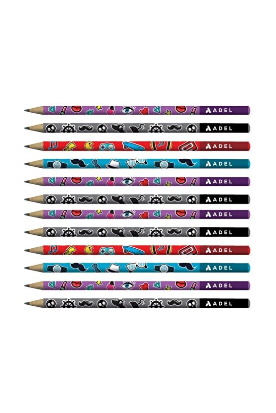 Kaliteli Karışık 10lu Kurşun Kalem Faber -adel-fatih