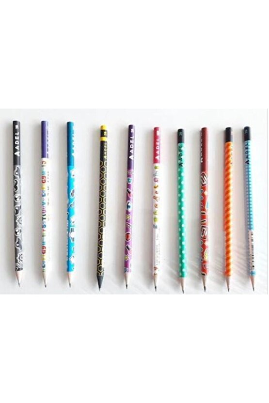 Kaliteli Karışık 10lu Kurşun Kalem Faber -adel-fatih