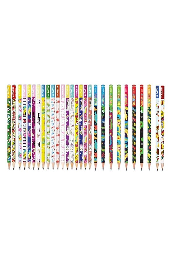 Kaliteli Karışık 10lu Kurşun Kalem Faber -adel-fatih