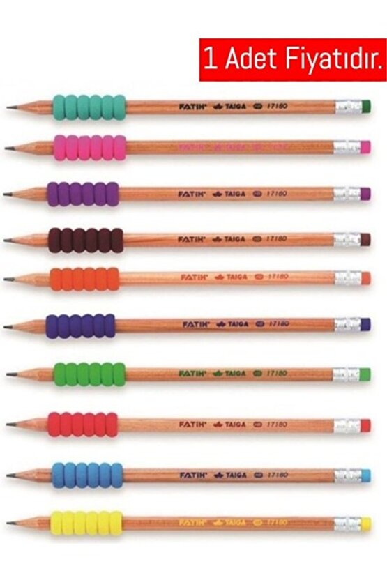 Kurşun Kalem Taiga Natural Eva Silgili Renkli_36 (1 Adet)