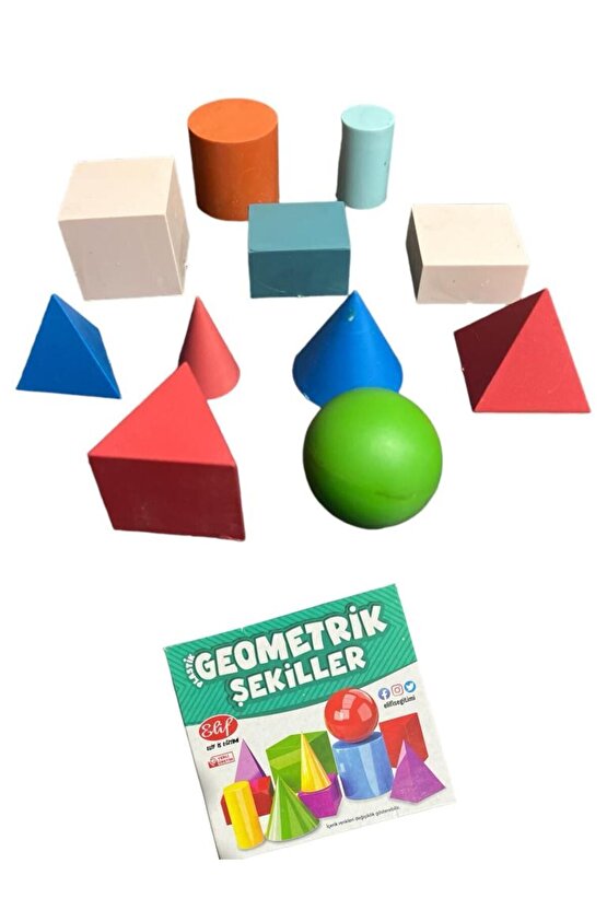 11 Parça Geometrik Şekiller Eğitici Geometrik Şekiller İlkokul ve Okul Öncesi Eğitici Matematik Seti