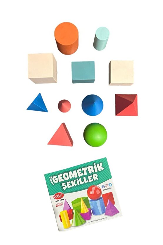 11 Parça Geometrik Şekiller Eğitici Geometrik Şekiller İlkokul ve Okul Öncesi Eğitici Matematik Seti