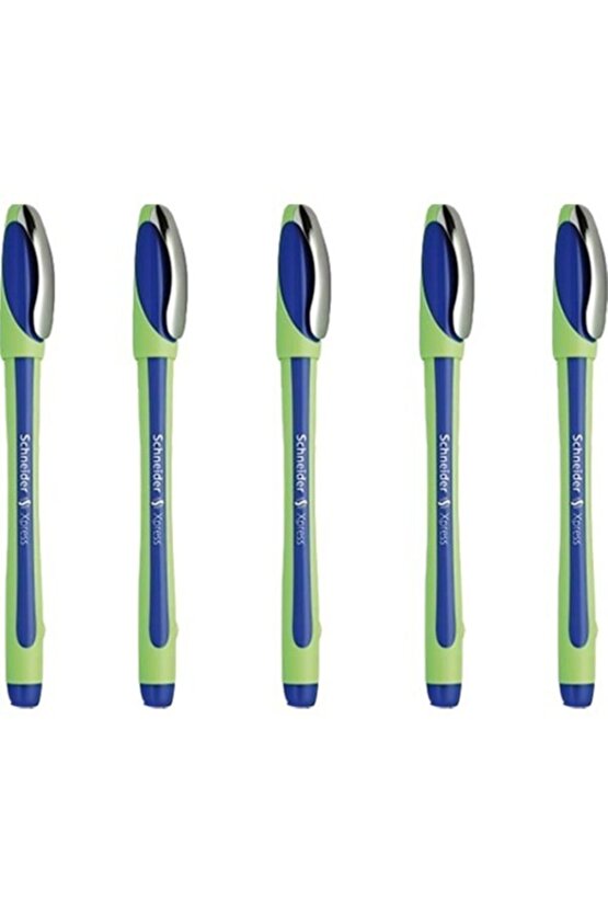 Mavi Ince Uçlu Keçeli Kalem Fineliner Xpress 0.8 Mm 5 li Paket