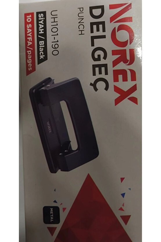 Perfaratör ( Delgeç ) Metal 10 Syf Siyah Uh101-190