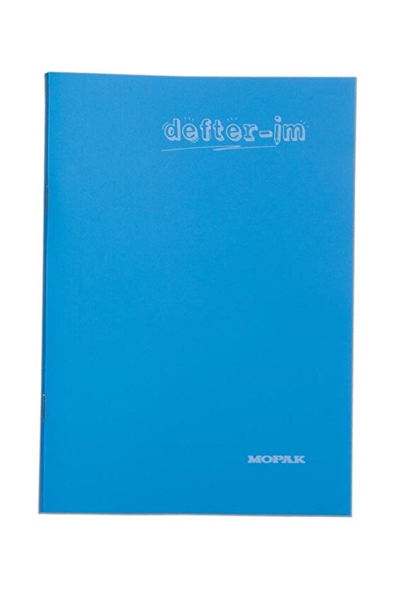 A4 Tam Boy Kareli 40 Yaprak Dikişli Telsiz Plastik Kapak Defter