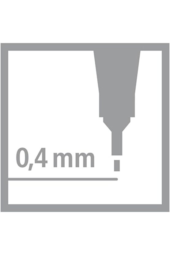 - İnce Keçe Uçlu Kalem - Point 88 - Koyu Gri