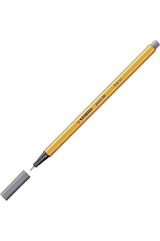 - İnce Keçe Uçlu Kalem - Point 88 - Koyu Gri