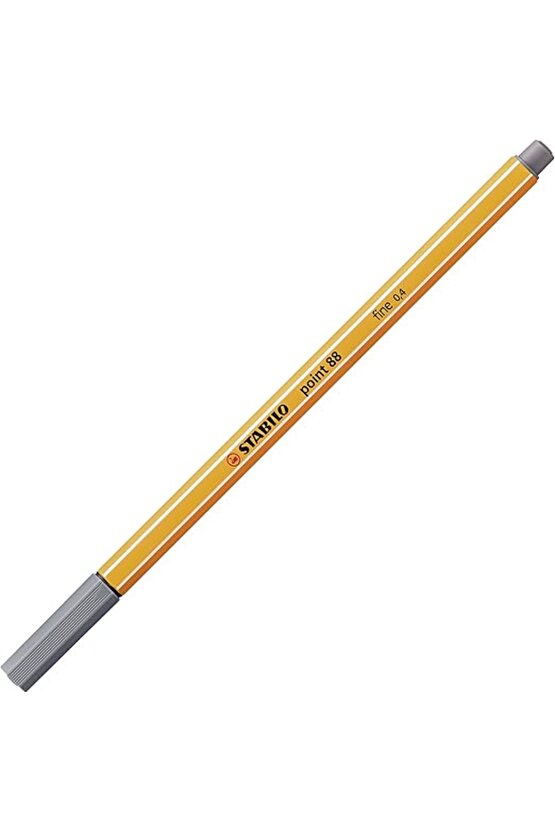 - İnce Keçe Uçlu Kalem - Point 88 - Koyu Gri