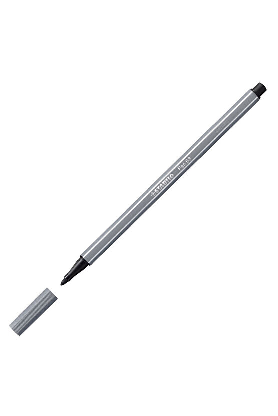 Pen 68 Keçe Uçlu Kalem Koyu Gri 68-96