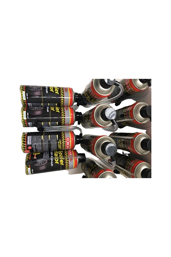 Araç Oto Motosiklet Lastik Onarıcı Tamir Edici Şişirici Sprey Lastik Tamir Kiti 400ML 12Lİ