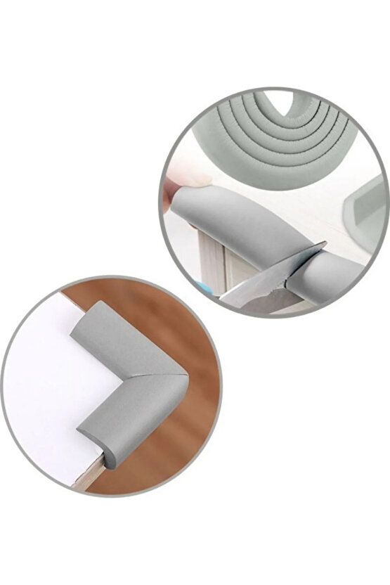 Ekstrem 2 Mt. Kenar Ve 4 Ad. Köşe Koruyucu Gri