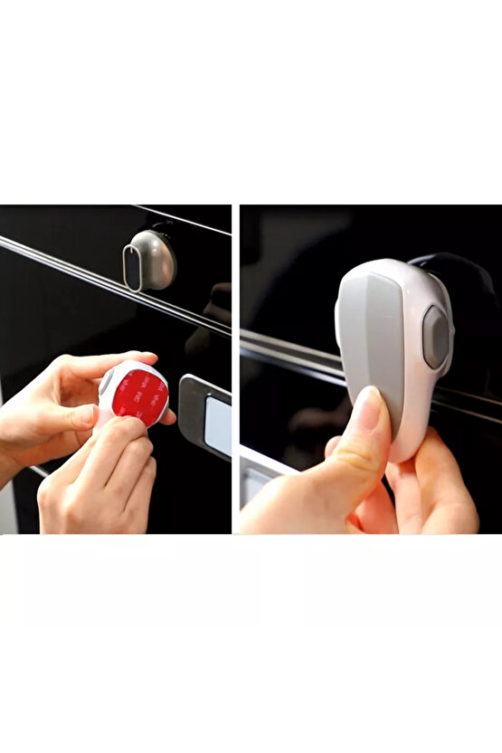 - Fırın Kapağı Kilidi - Pratik - Çift Butonlu Kilit